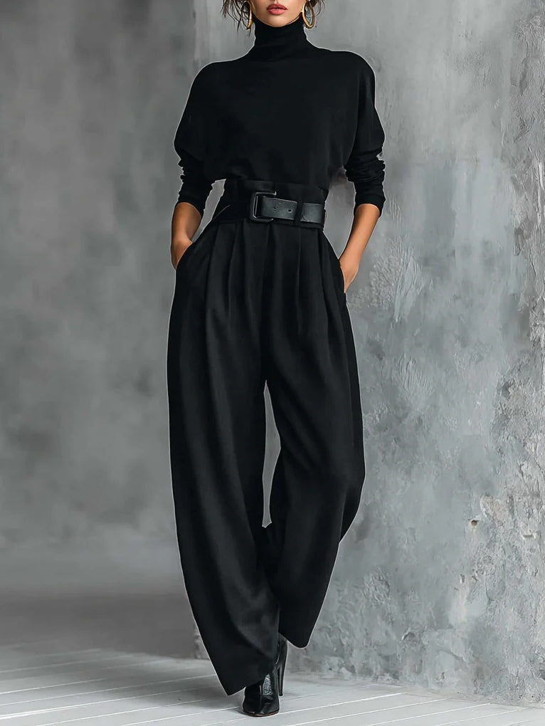 Lisa™ | Set di 2 Pezzi Nero con Cintura