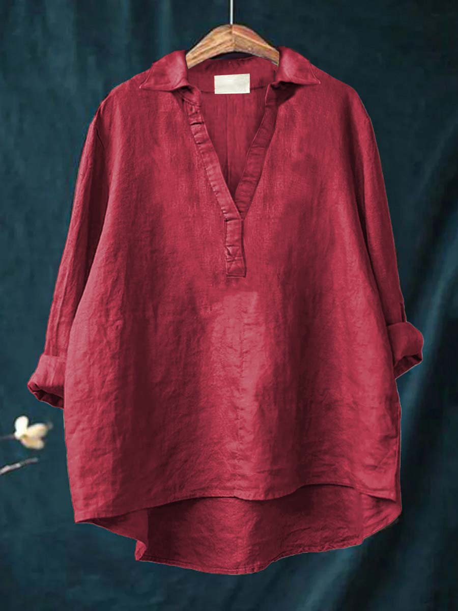 Andrea | Elegante Blusa Estiva in Lino
