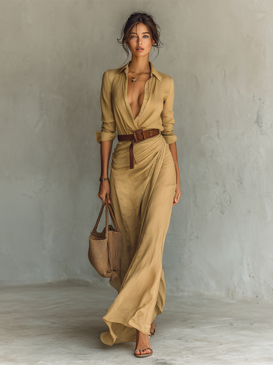 Abito Maxi Setoso Afrodite