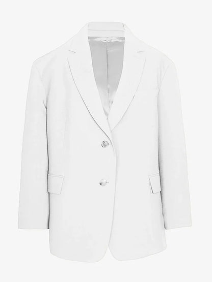 Sofia | Blazer Oversized Línea Limpia Blanco