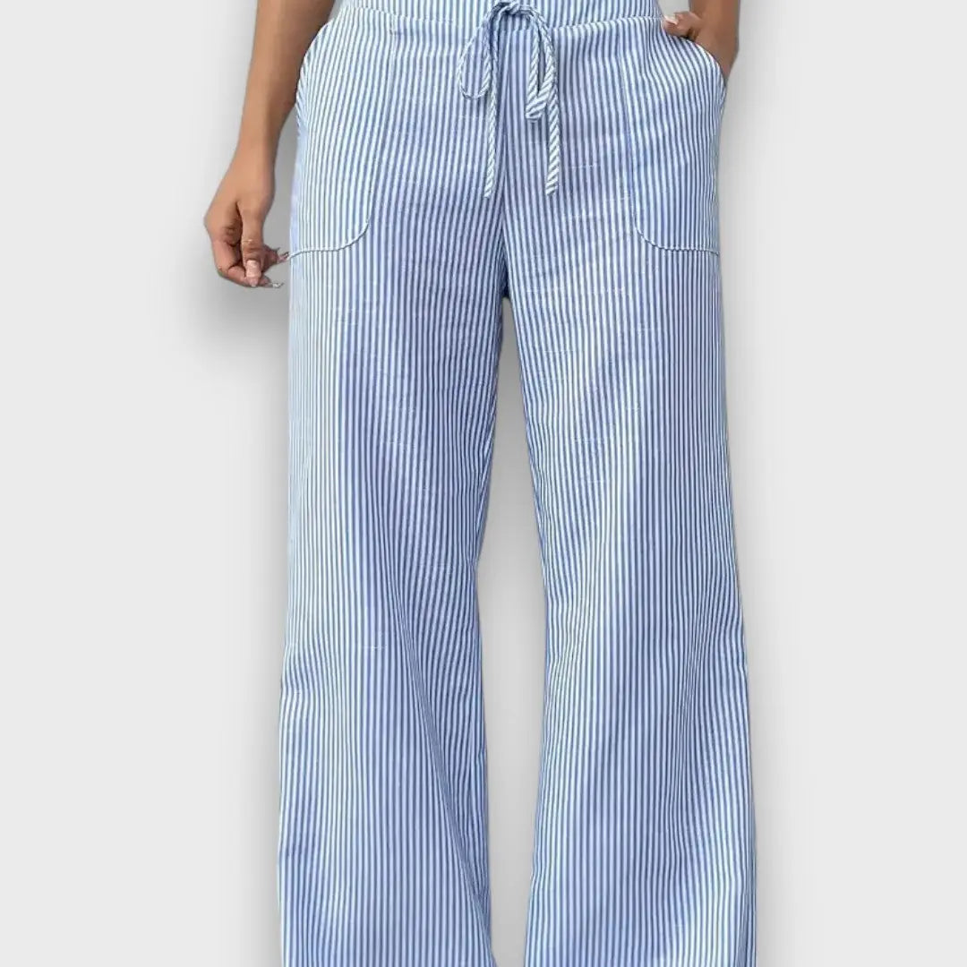 Karina – Pantalones con rayas finas