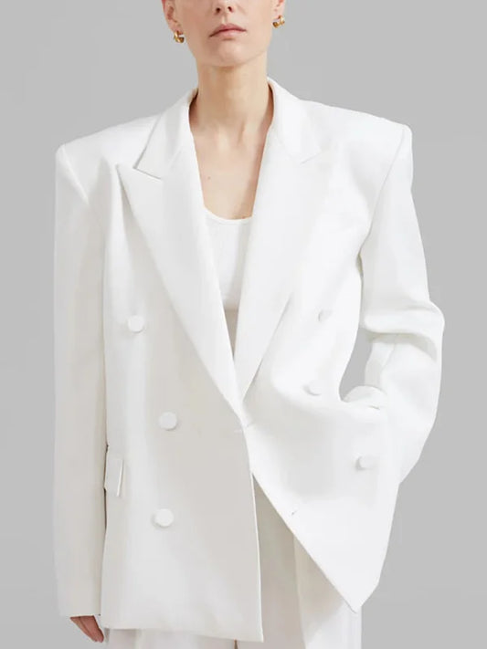 Sofia | Blazer Bianco Oversize Doppi Bottoni