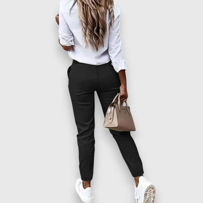 Lina – Pantalones jogger slim fit estilo business