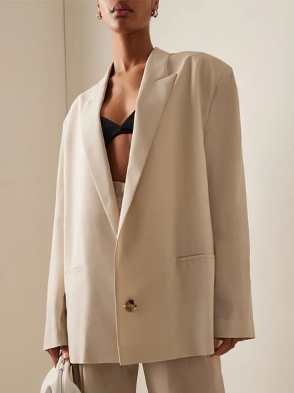 Sofia | Blazer Sobredimensionado en Mezcla de Lino