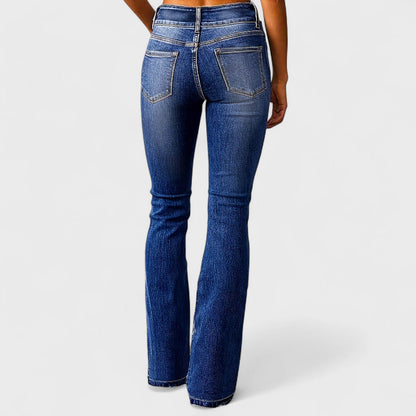Marylène - Jeans a vita alta e gamba larga alla moda