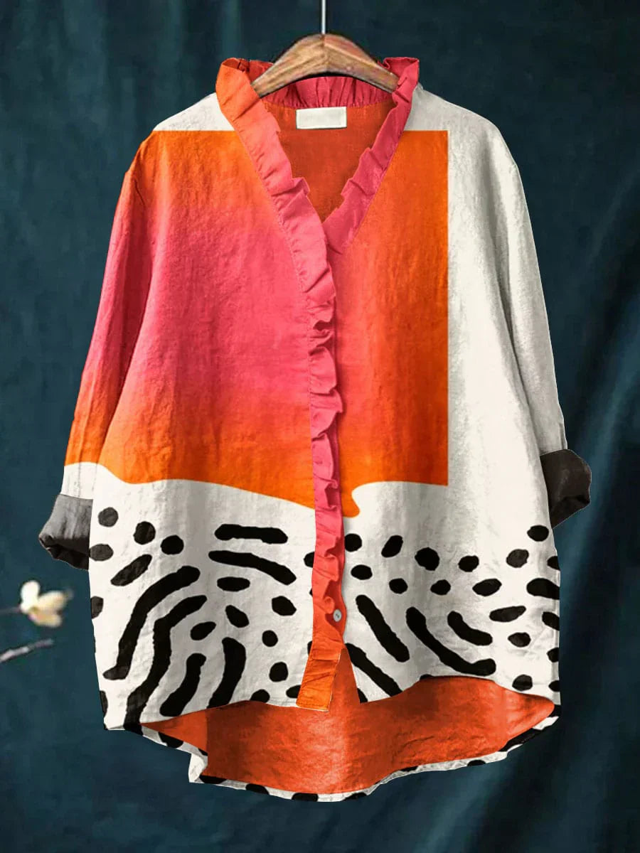 Melinda | Elegante Blusa Estiva en Lino