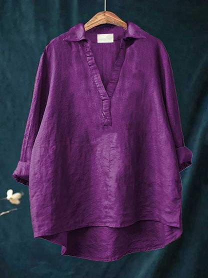 Andrea | Elegante Blusa de Verano en Lino