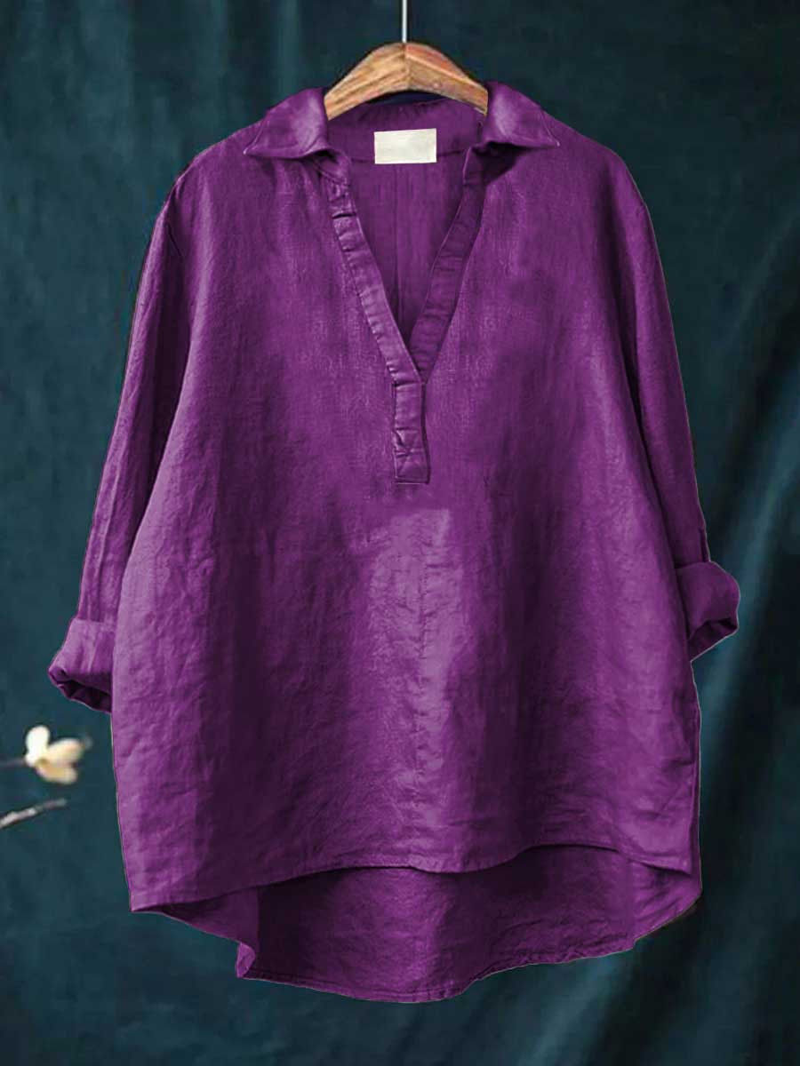 Andrea | Elegante Blusa Estiva in Lino