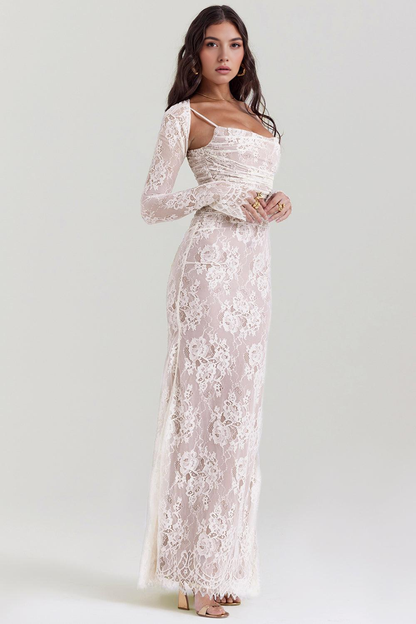 Celeste | Vestido Maxi de Encaje