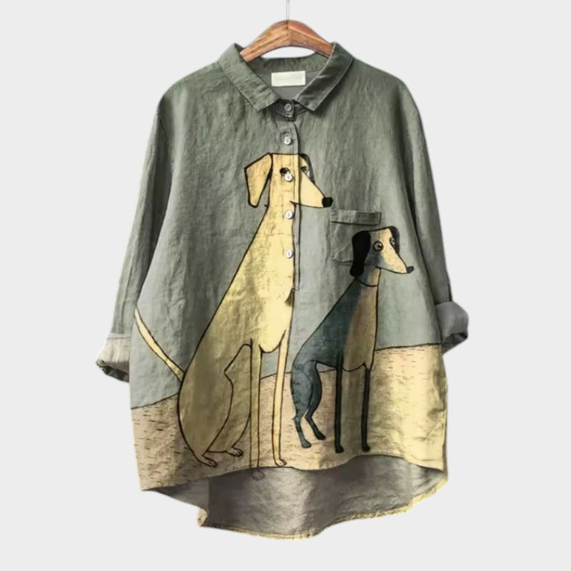 Constance | Elegante Blusa Estiva en Lino
