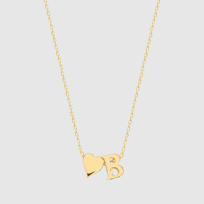 Collana con lettere a forma di cuore