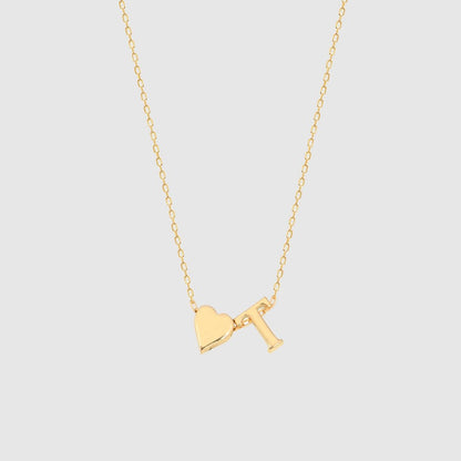 Collana con lettere a forma di cuore