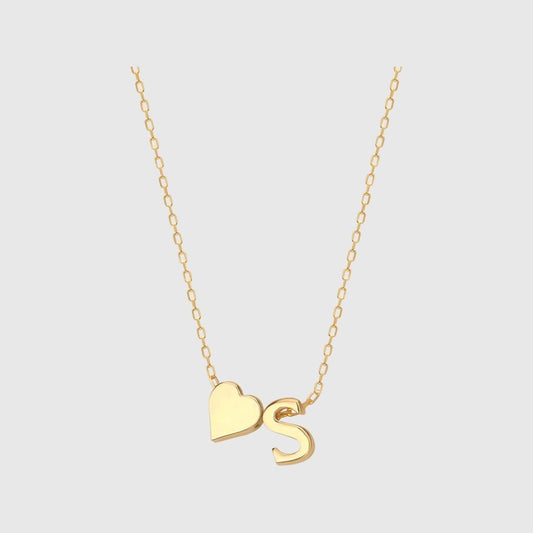 Collana con lettere a forma di cuore