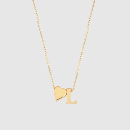 Collana con lettere a forma di cuore