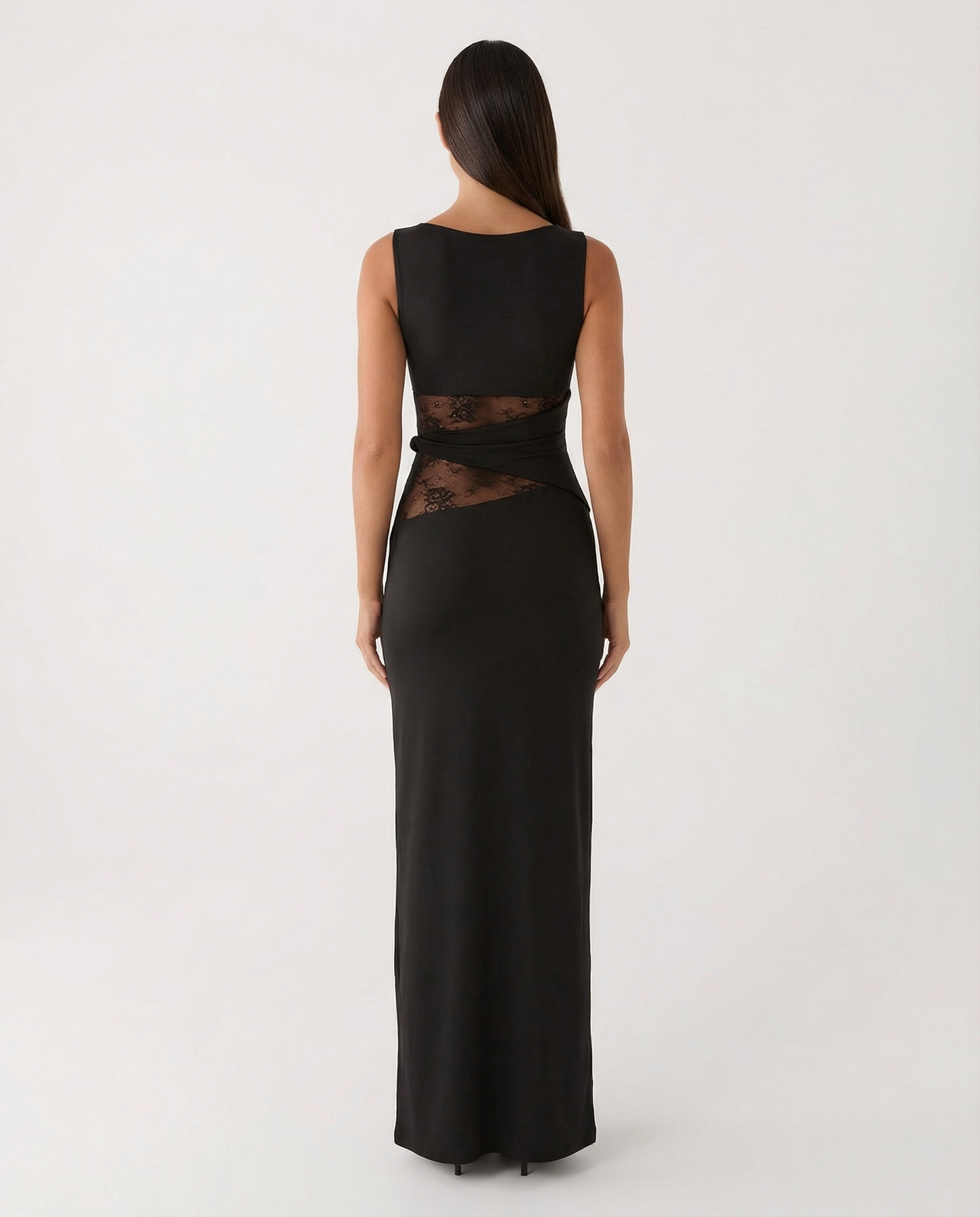 Maxi Abito in Pizzo Illusione