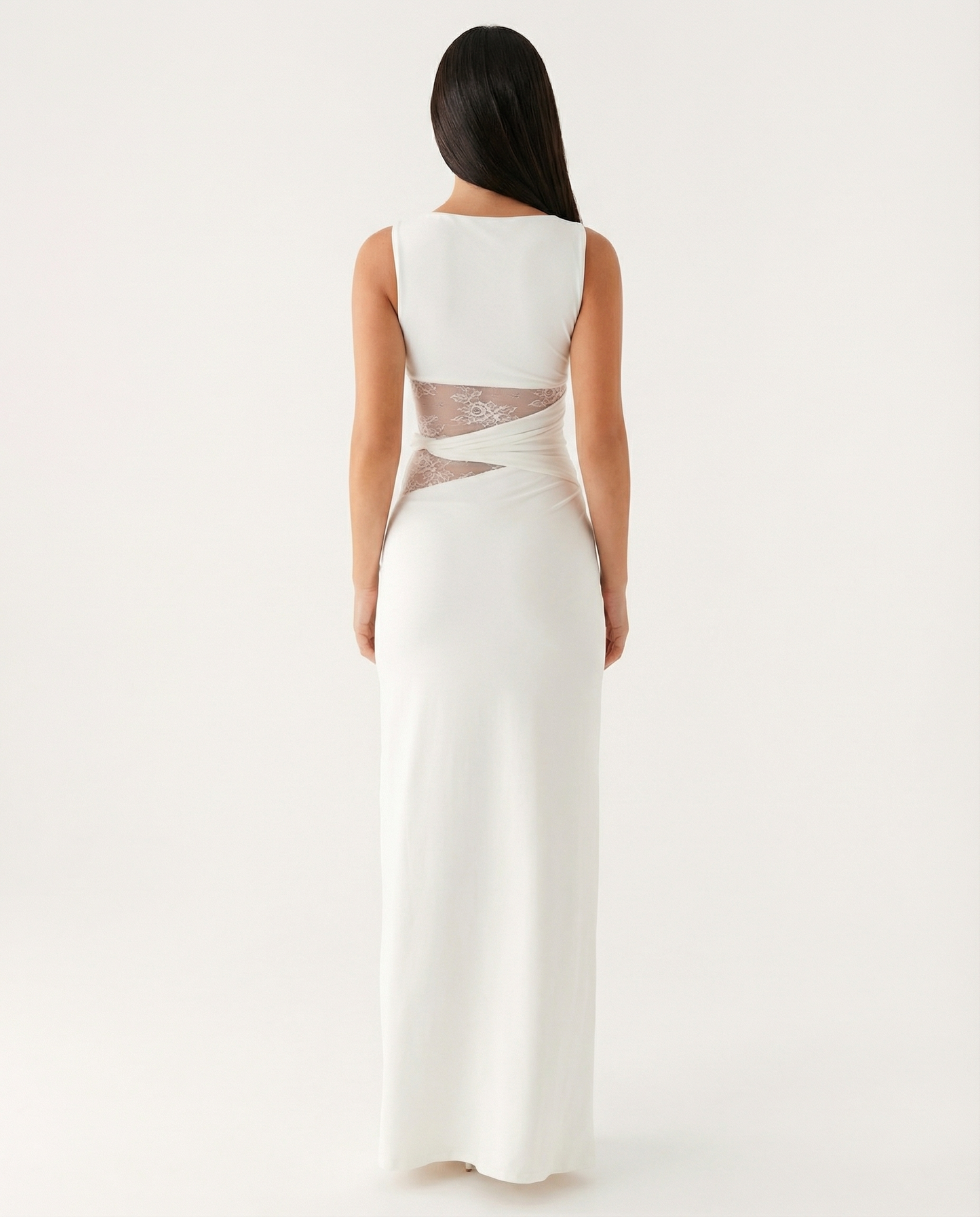 Maxi Abito in Pizzo Illusione