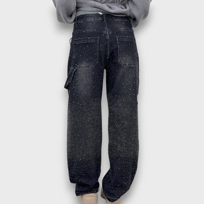 Nolene – Jeans con finitura lucida e carattere urbano