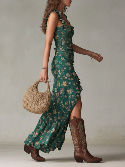 Zara | Maxi Boho Retro Kleid
