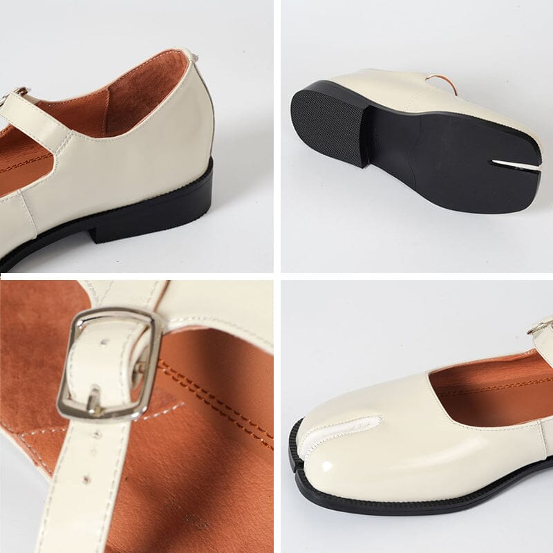 Scarlett&Claire™| Martha Mary Janes in Pelle