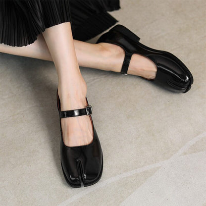 Scarlett&Claire™| Martha Mary Janes in Pelle