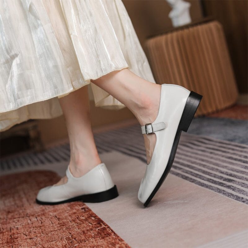 Scarlett&Claire™| Martha Mary Jane in Pelle
