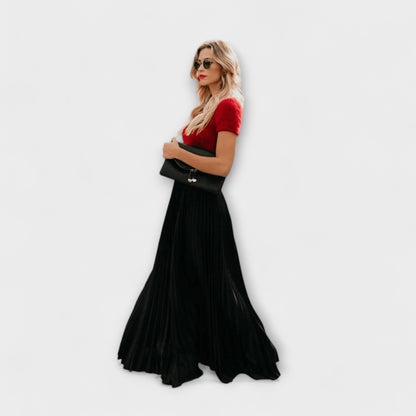 Ephersyn - Falda Maxi Plisada