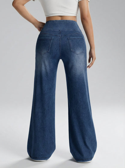Pantaloni larghi con controllo dell'addome