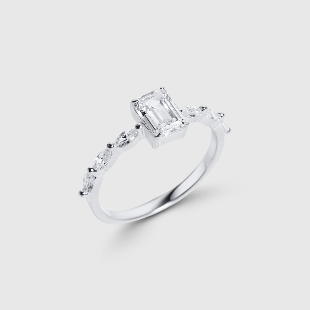 Anello Baguette Seven Sky