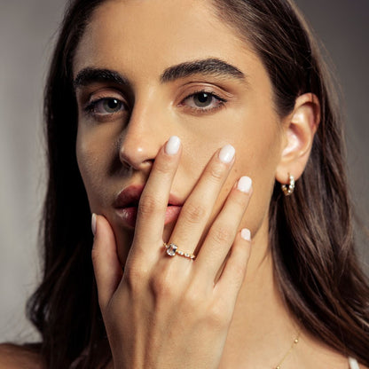 Anello Baguette Seven Sky