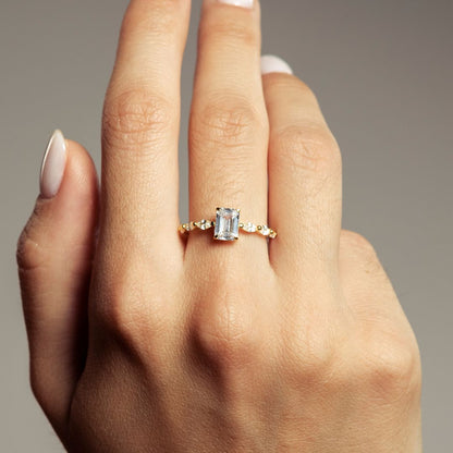 Anello Baguette Seven Sky