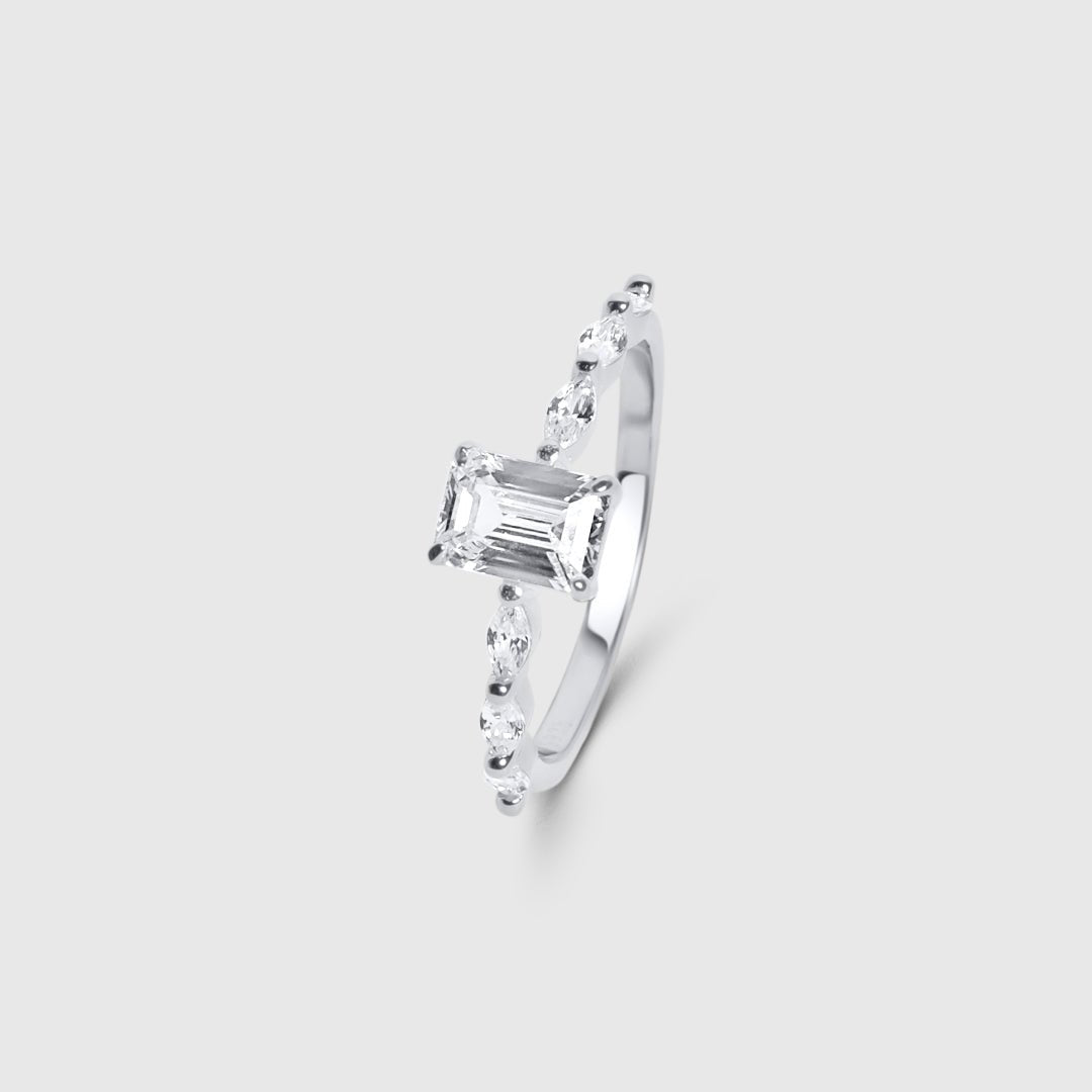 Anello Baguette Seven Sky