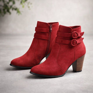 Bella – Stivaletti in Camoscio Bordeaux