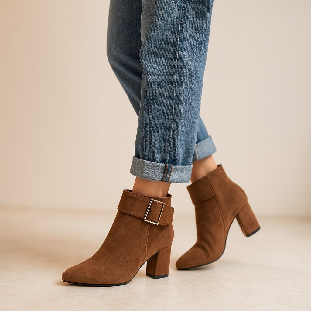 Alessia stivaletti marroni outfit