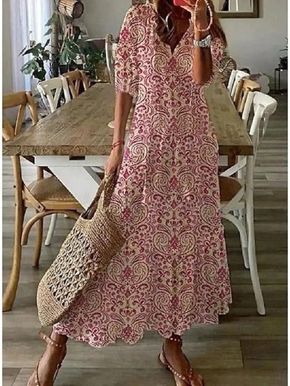 Luna | Vestito Midi Stile Boho Senza Sforzo